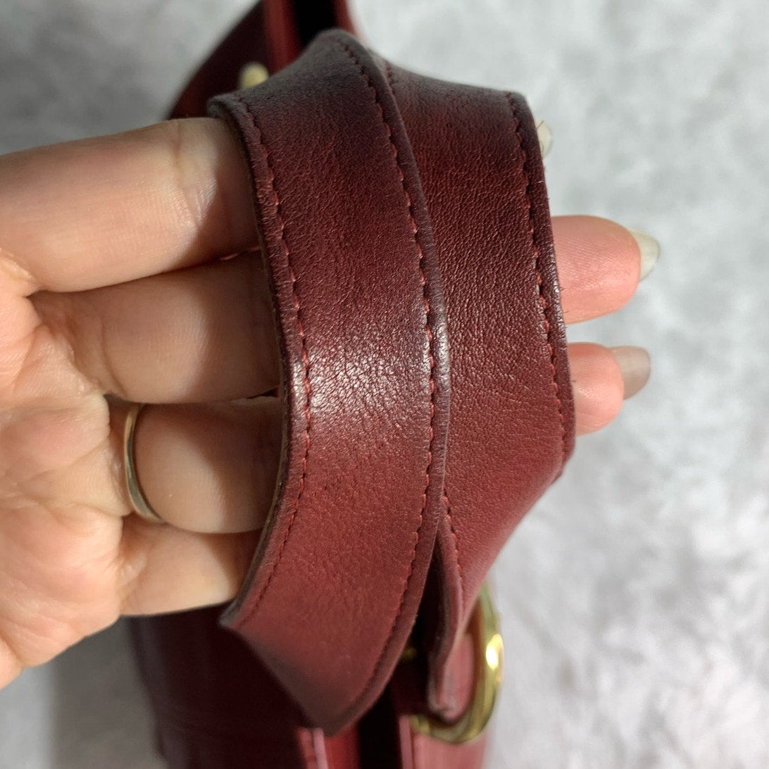 Vintage COACH Waverly Red United States Top Handle Handbag