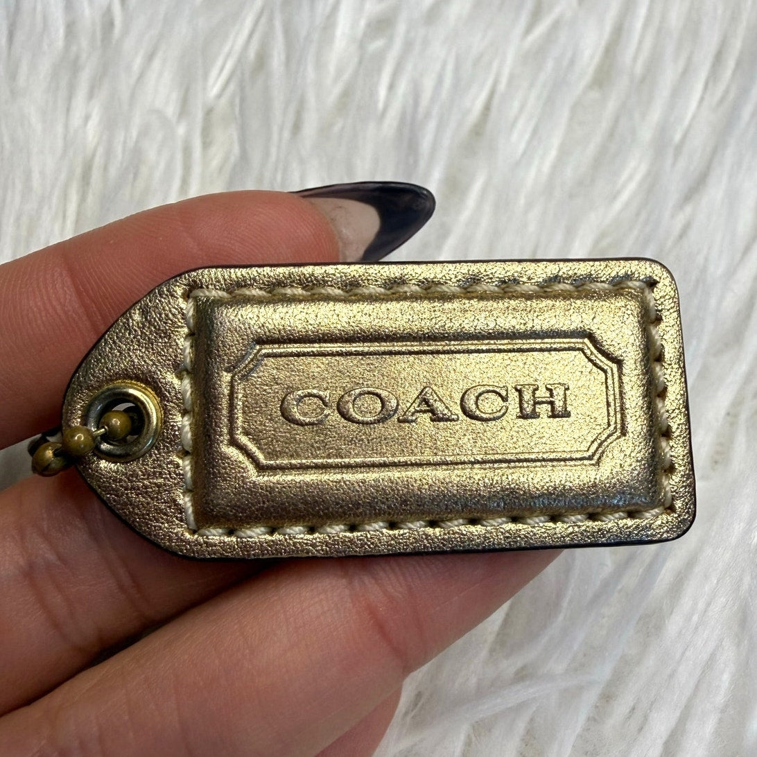 1.5" y2k COACH Vintage Daisy Flower Bag Charm Key Fob