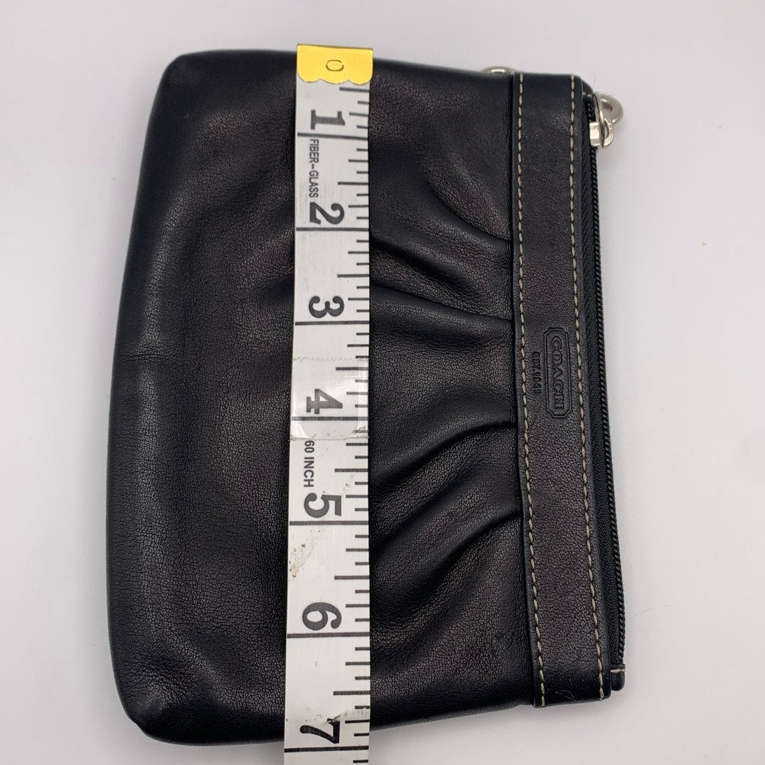 Y2K COACH Leatherware Black Wristlet