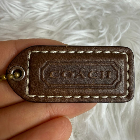 1.5" COACH  Fob Bag Charm Hang tag Hangtag