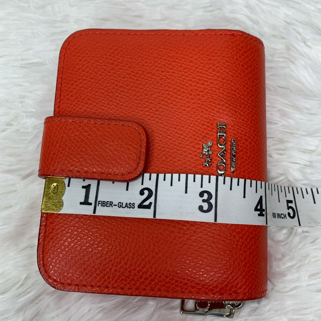 COACH Bright Red Medium Wallet