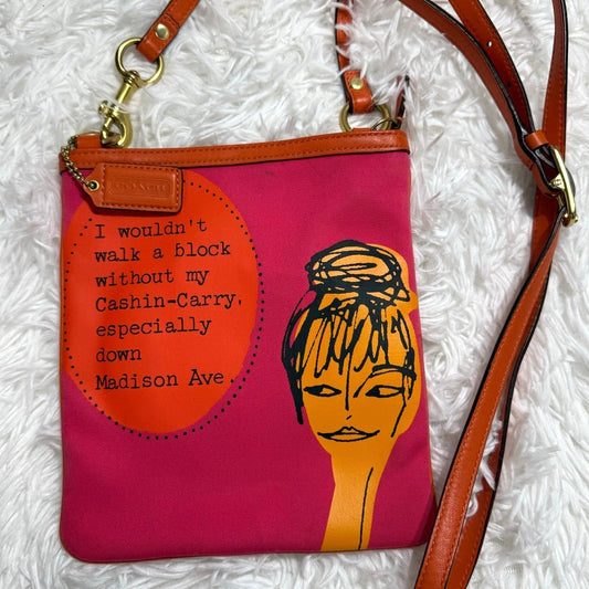 COACH Bonnie Cashin Tribute Canvas Crossbody with Kisslock Front Pocket