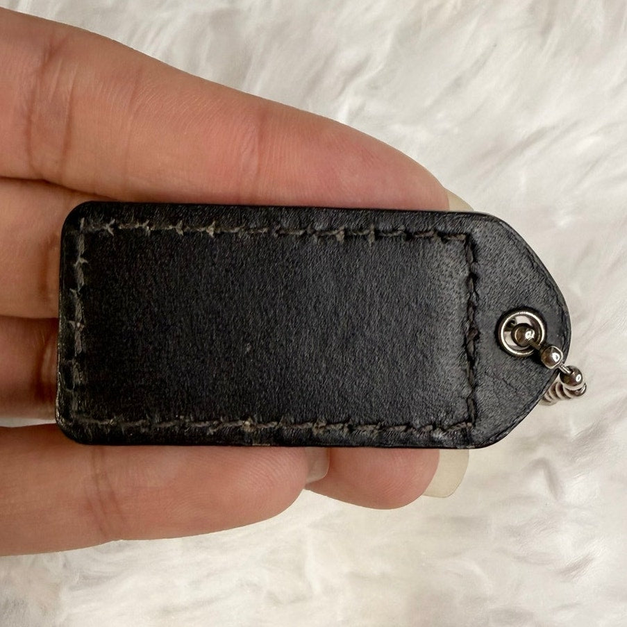 1.5" y2k COACH Fob Bag Charm Hang tag Hangtag