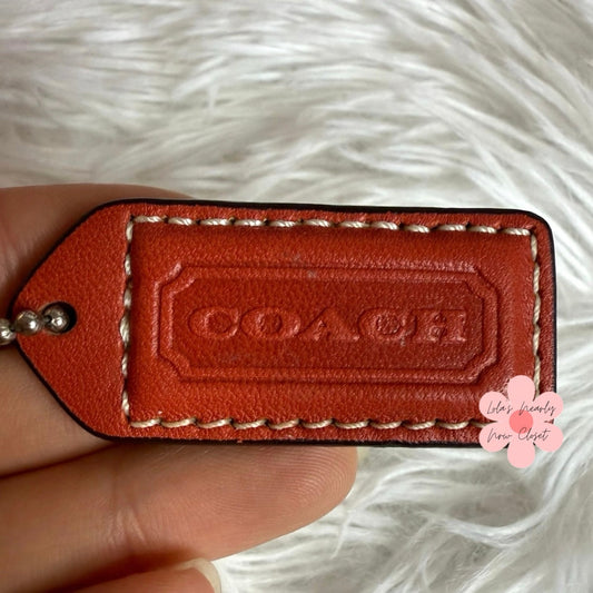 1.5" y2k COACH Fob Bag Charm Hang tag Hangtag