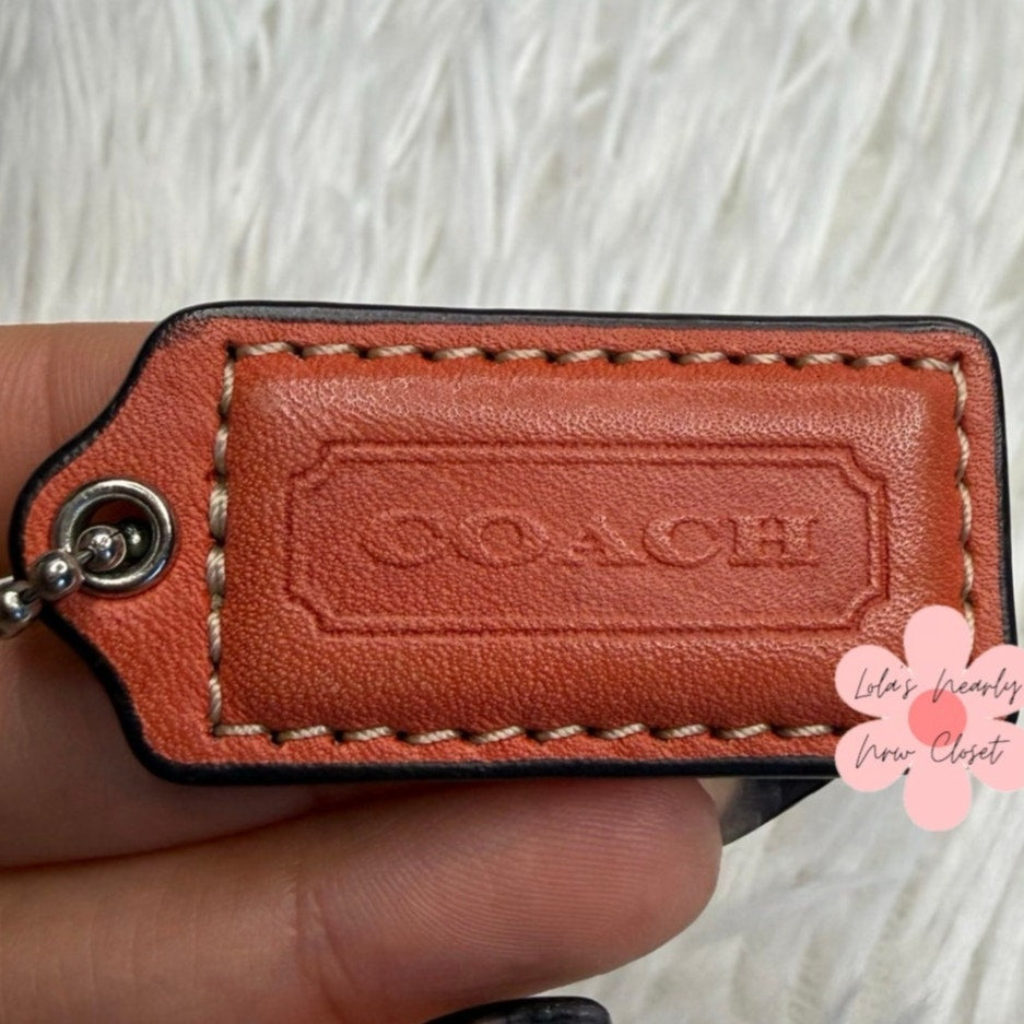 2" COACH Fob Bag Charm Hang tag Hangtag