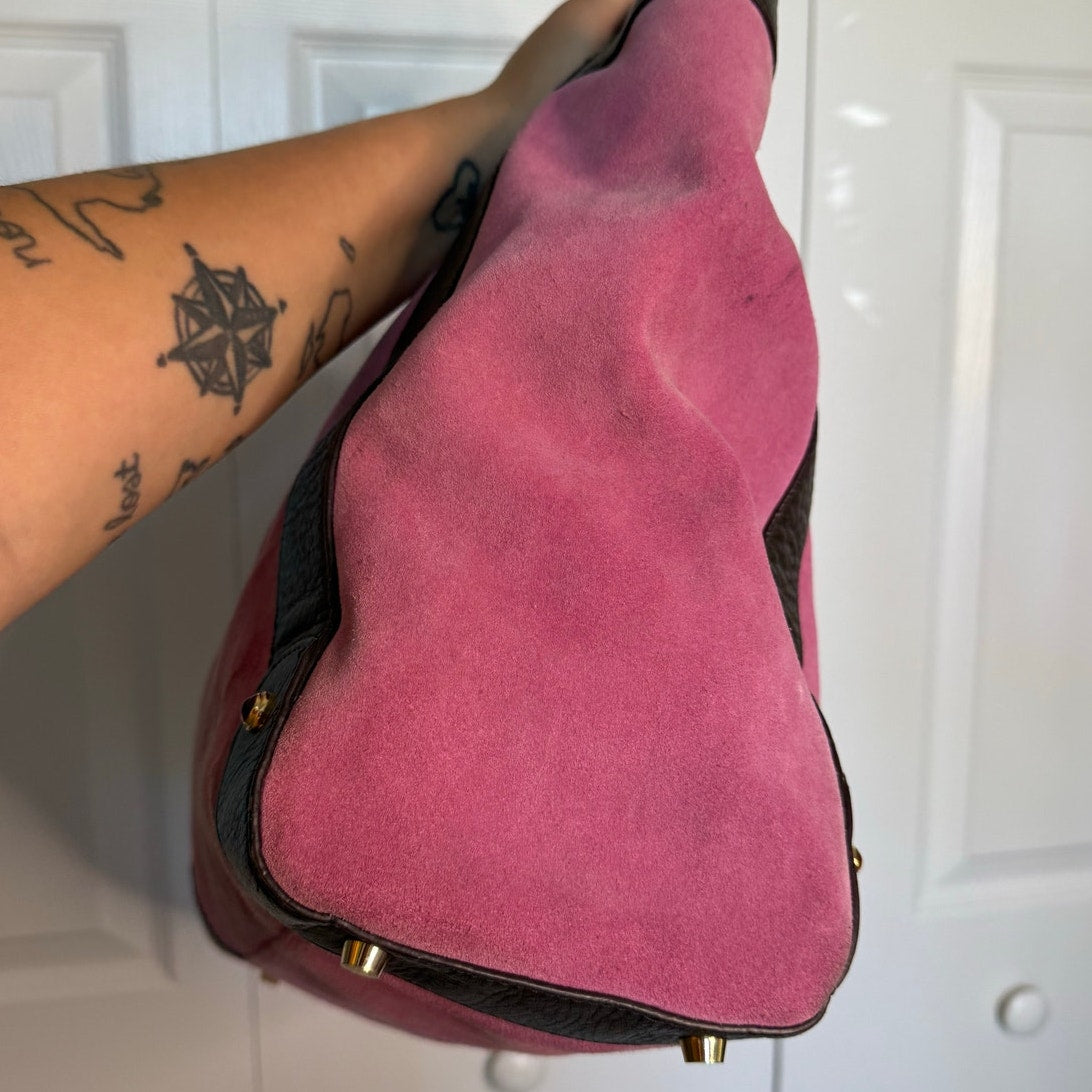 Lilly Puliyzer Brown Pink Shoulder bag Tote Purse