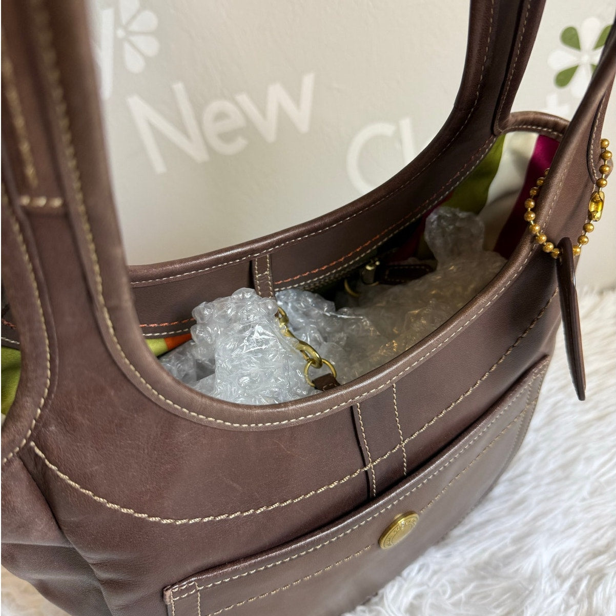 y2k Coach Legacy Mahogany Ergo Hobo Shoulder Bag