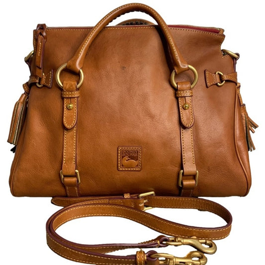 DOONEY & BOURKE Brown Florentine Satchel