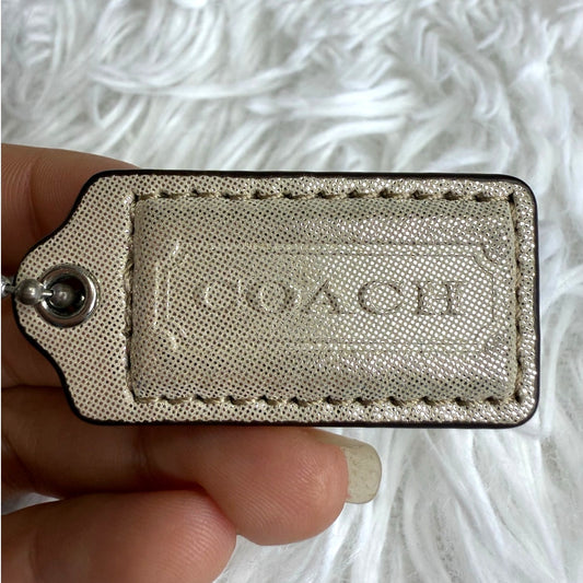 1.5" COACH  Fob Bag Charm Hang tag Hangtag