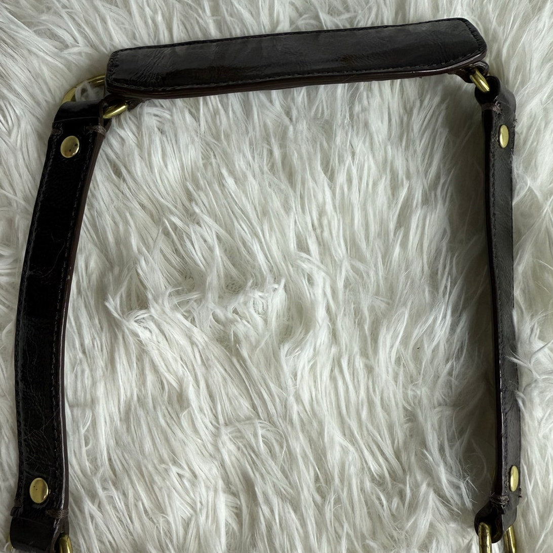 Brown Patent Leather Shoulder Replacement Strap