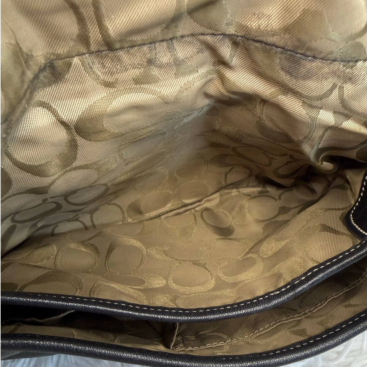 y2k COACH Vintage Black Soho Flap Shoulder Bag Purse