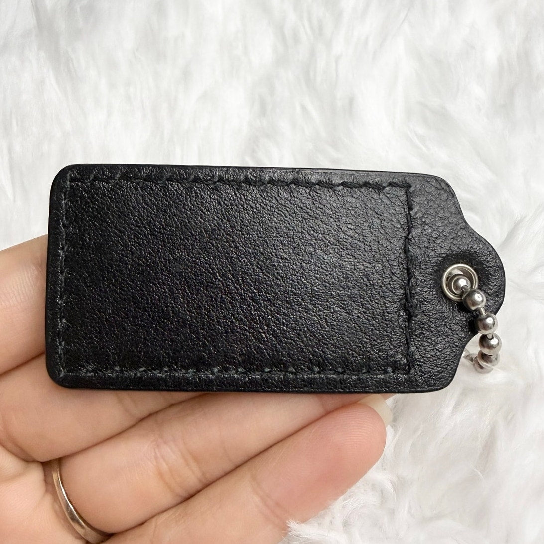 2” COACH Fob Bag Charm Hang tag Hangtag