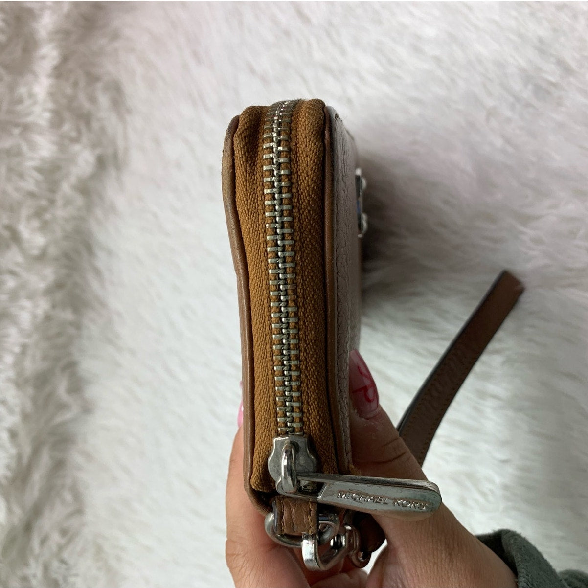 Michael Kors Brown Zip Around Wallet