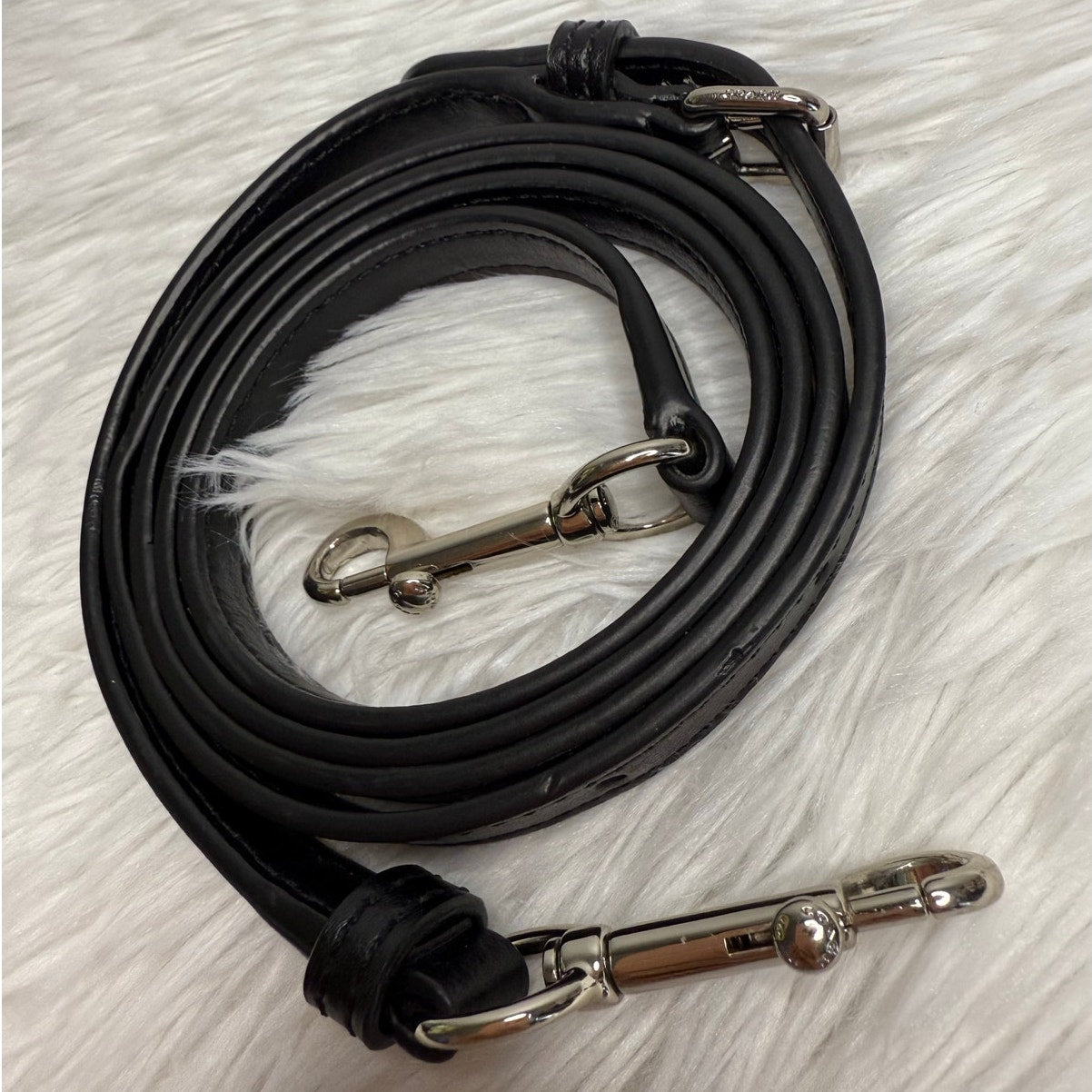 COACH Black Silver Replacement Strap