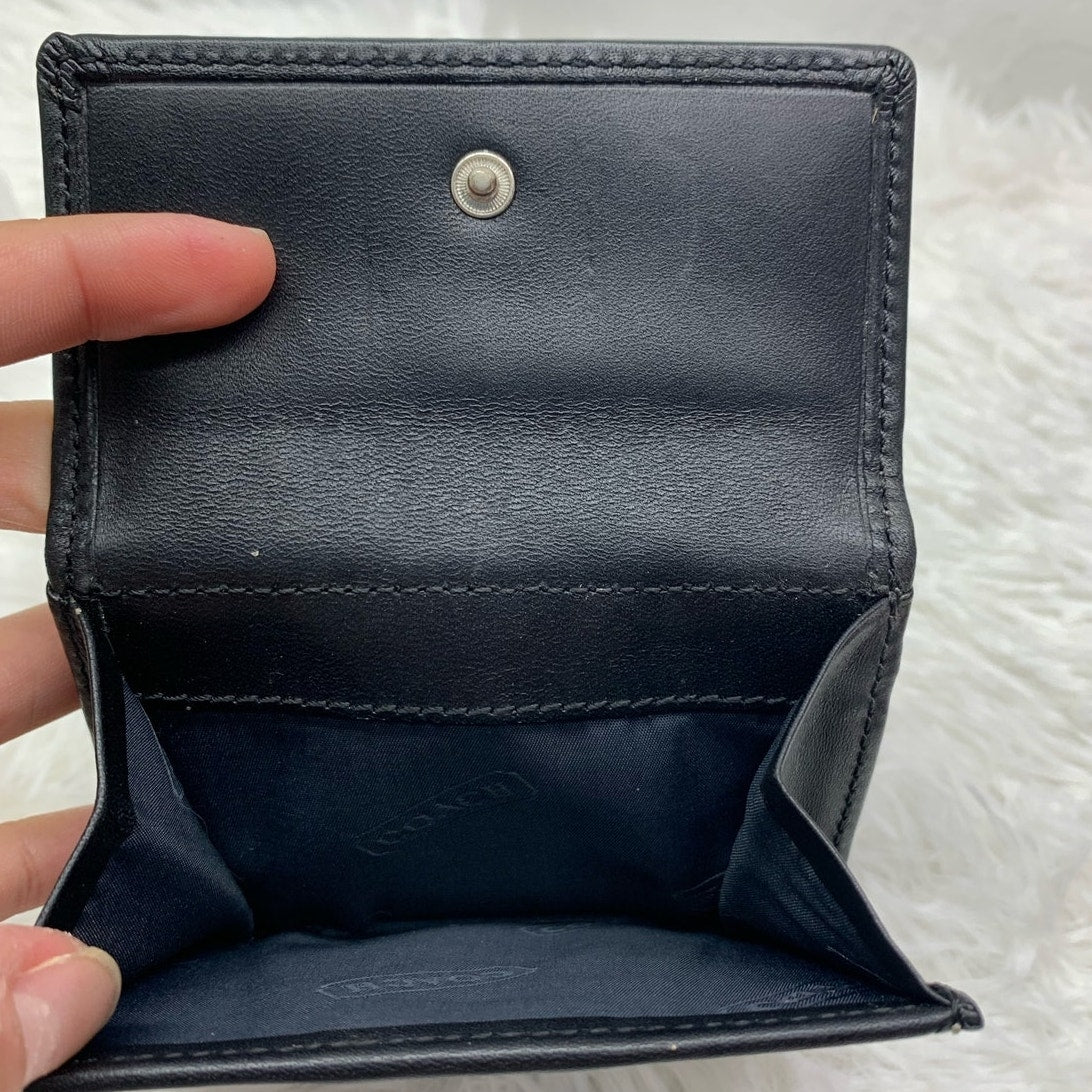 y2k COACH Leatherware Signature Canvas Medium Wallet