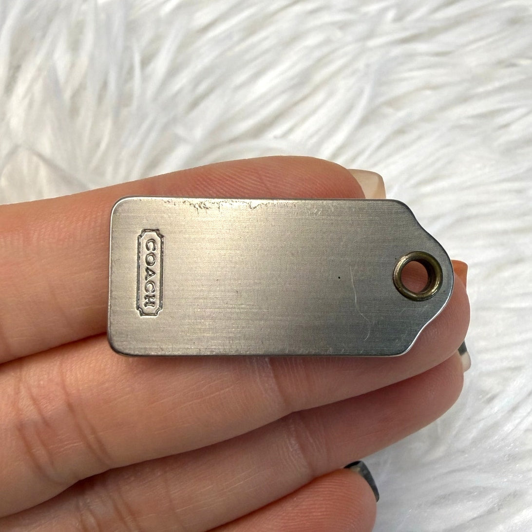 1”  COACH Fob Bag Charm Hang tag Hangtag