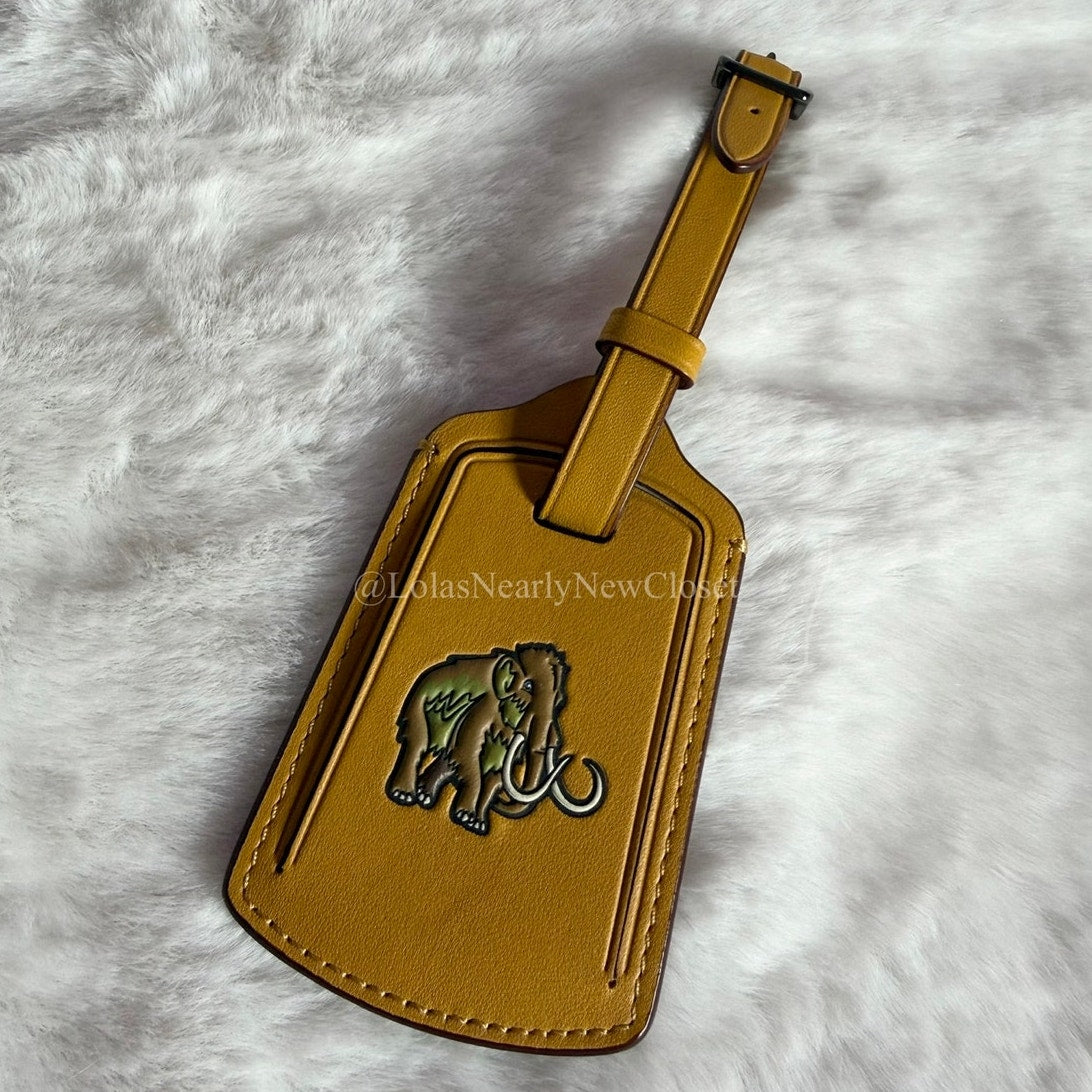 COACH Wooly Mammoth Luggage Tag