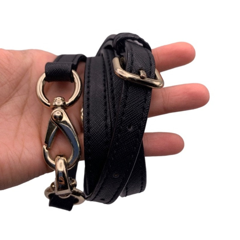 Black Silver Crossbody Replacement Strap