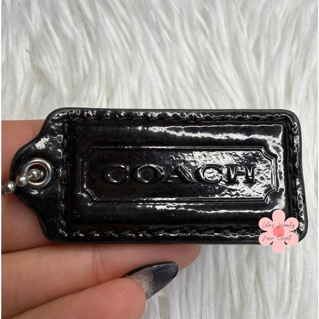 2"  COACH Fob Bag Charm Hang tag Hangtag