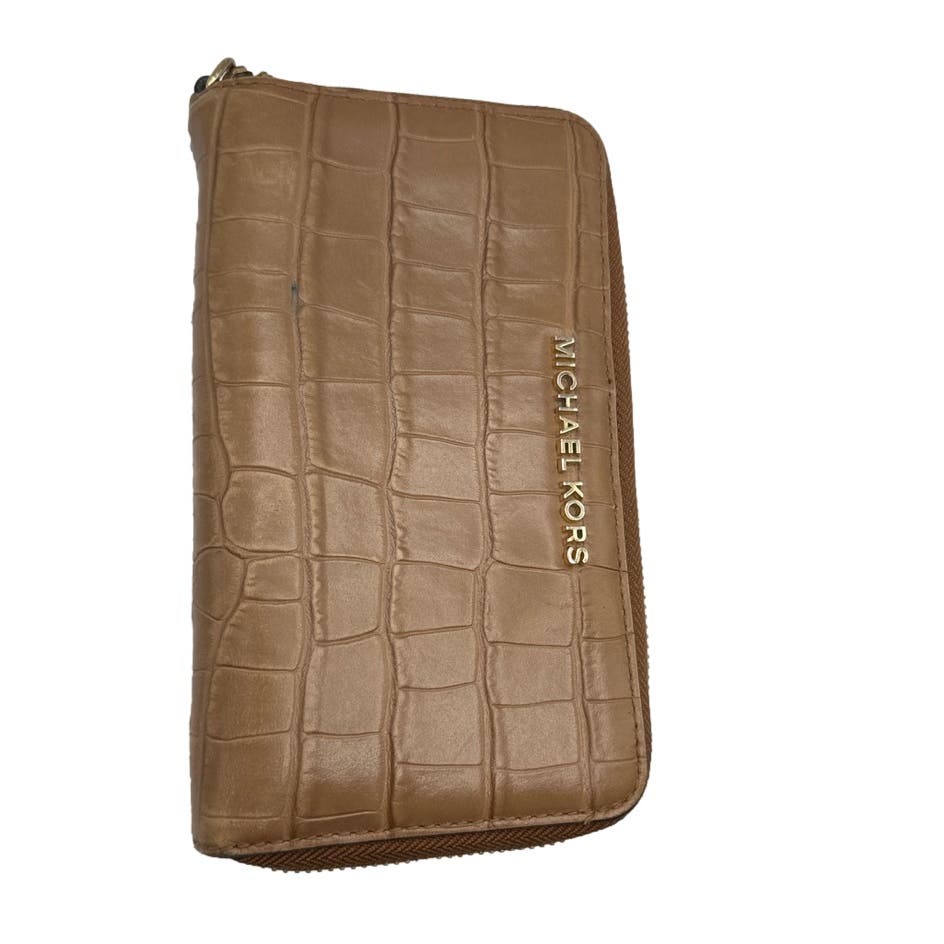 Michael Kors Brown Zip Around Wallet