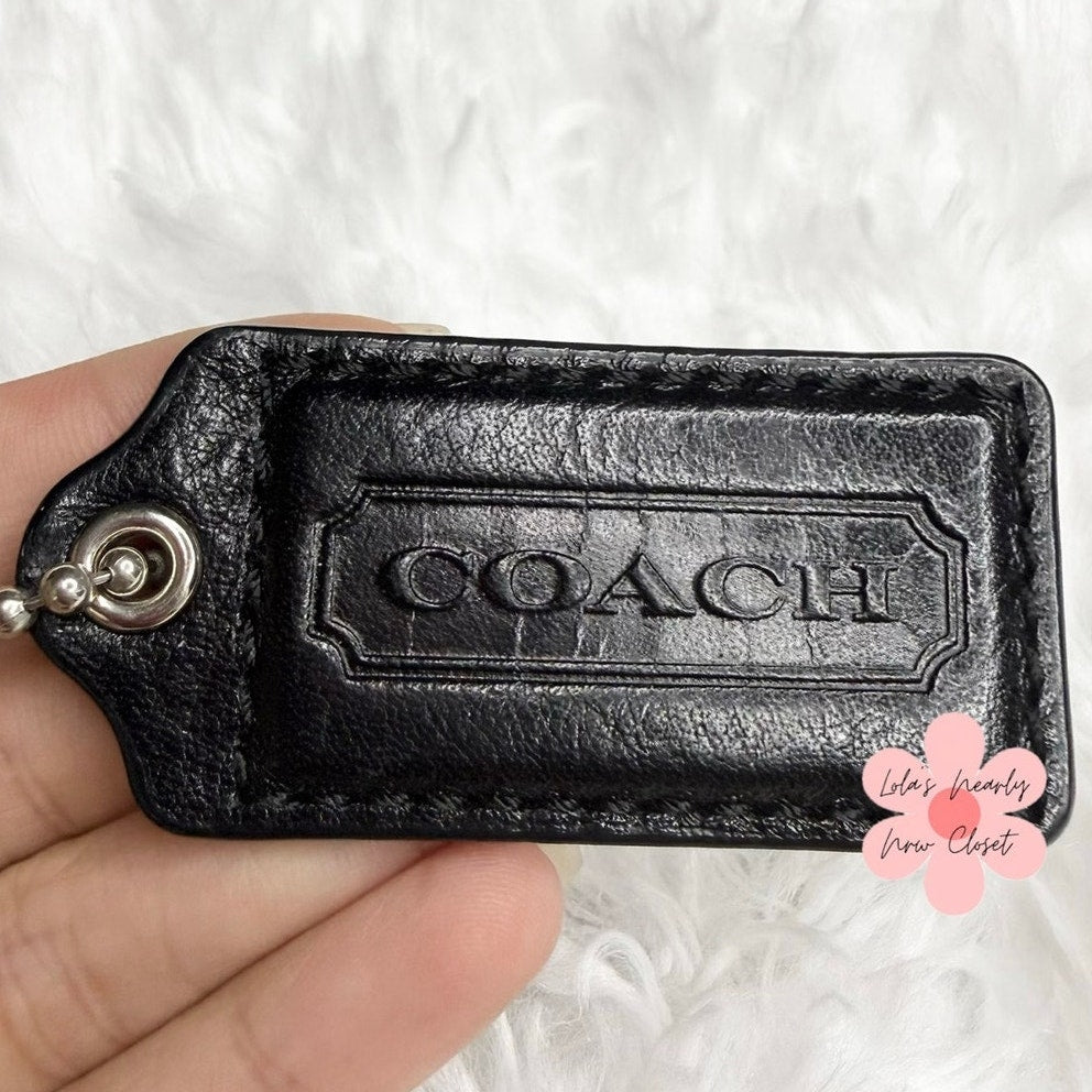 2” COACH Fob Bag Charm Hang tag Hangtag