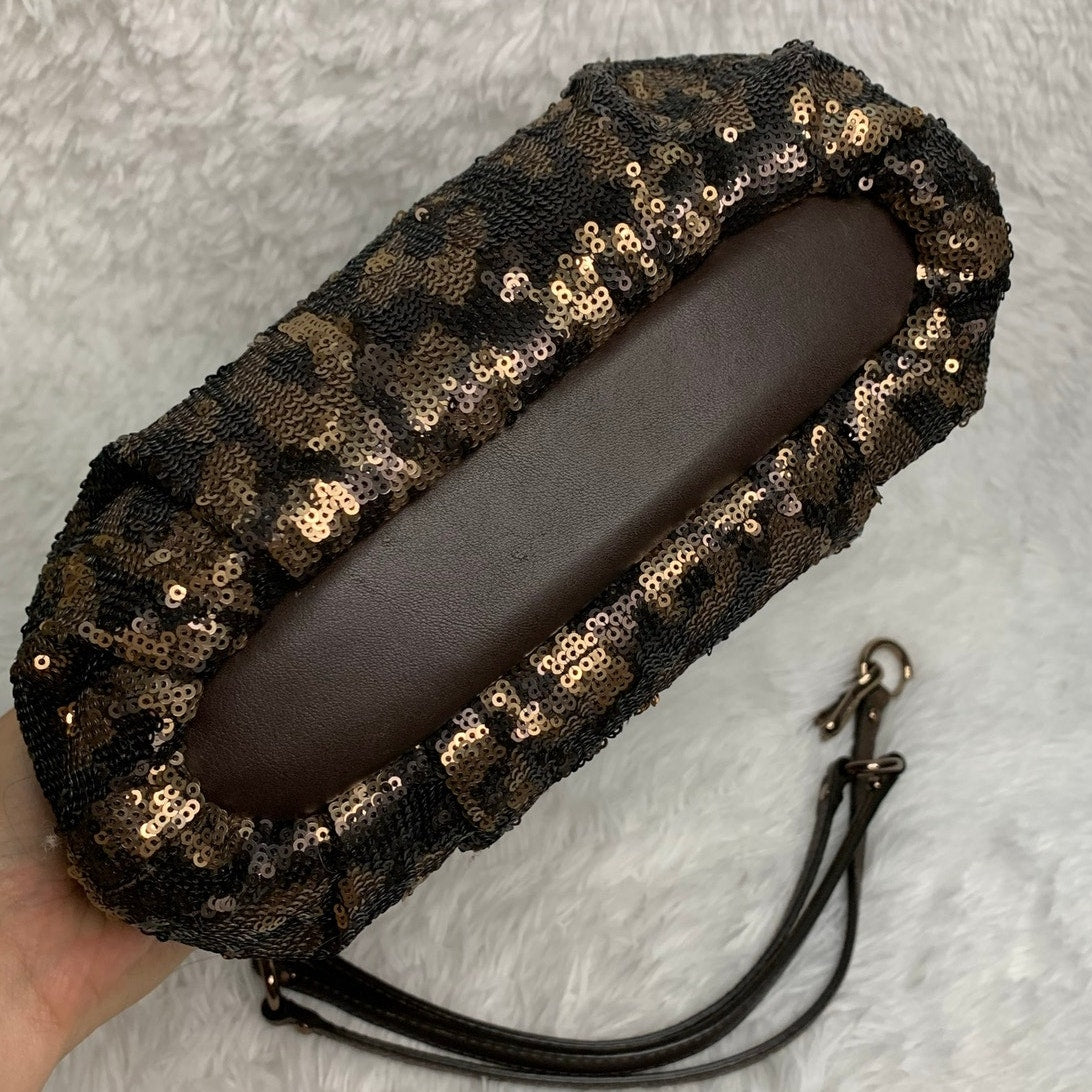 Coach Bag Madison 2011 Sequins Bronze Mini Sophia Satchel Bag