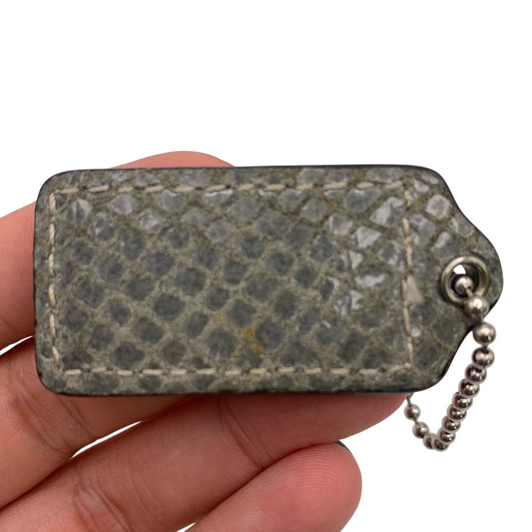 1.5" COACH Fob Bag Charm Hang tag Hangtag
