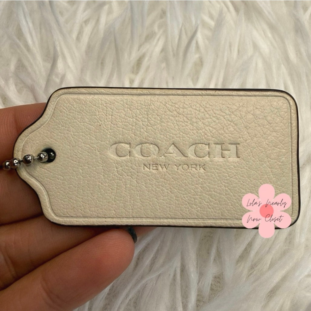 2.5" COACH Fob Bag Charm Hang tag Hangtag