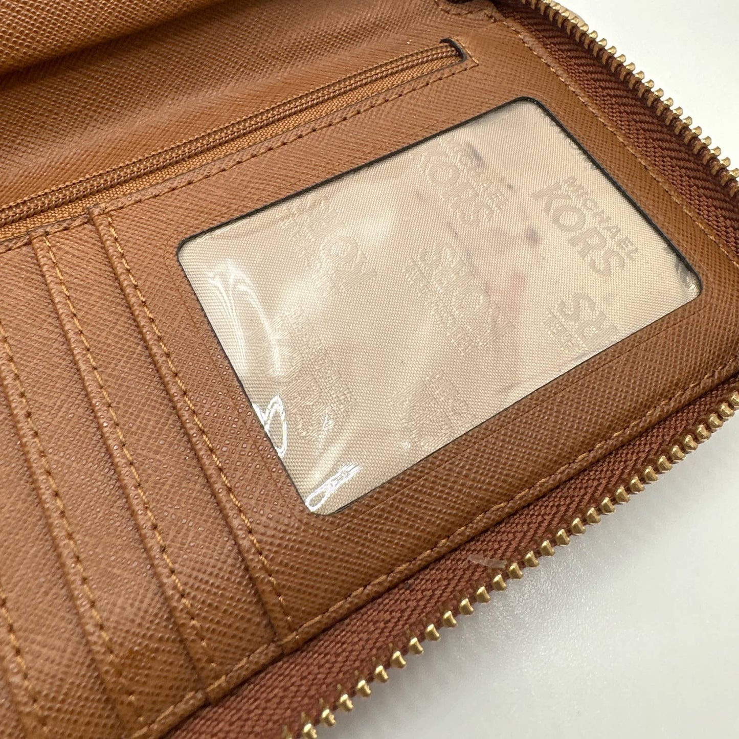 MICHAEL KORS Brown Wallet with Phone Holder