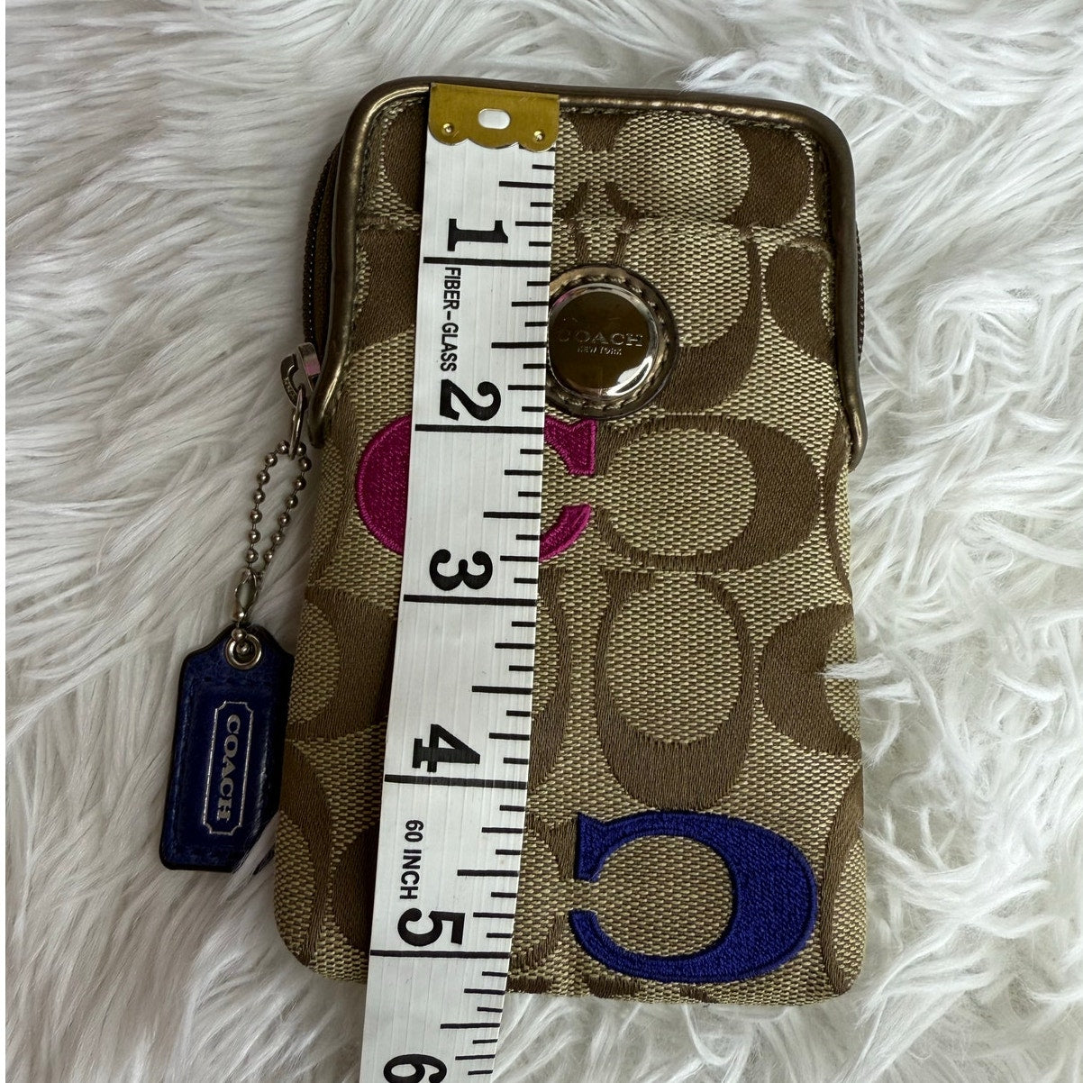 SALE COACH Bronze Signature Cardholder Card holder