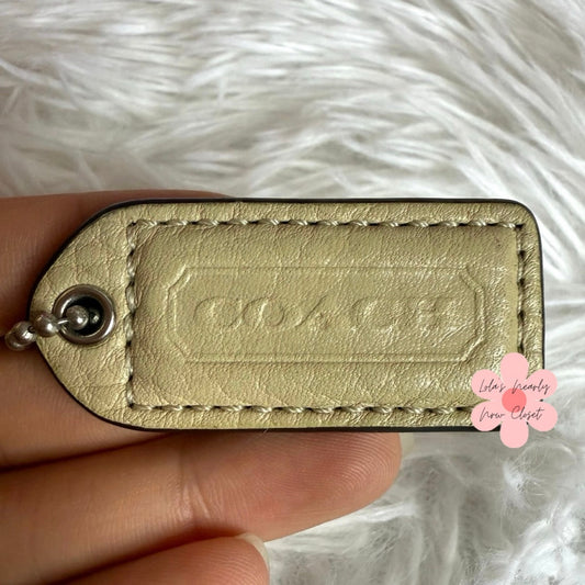 1.5" y2k COACH Fob Bag Charm Hang tag Hangtag