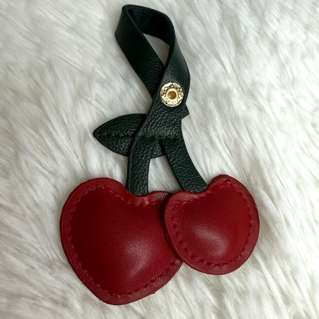 Fashion Cherry Heart Bag Charm Bag Jewelry