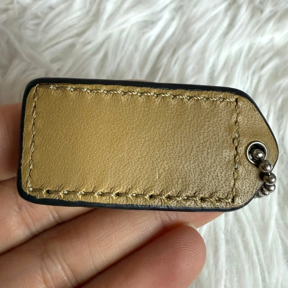 1.5" y2k COACH Fob Bag Charm Hang tag Hangtag