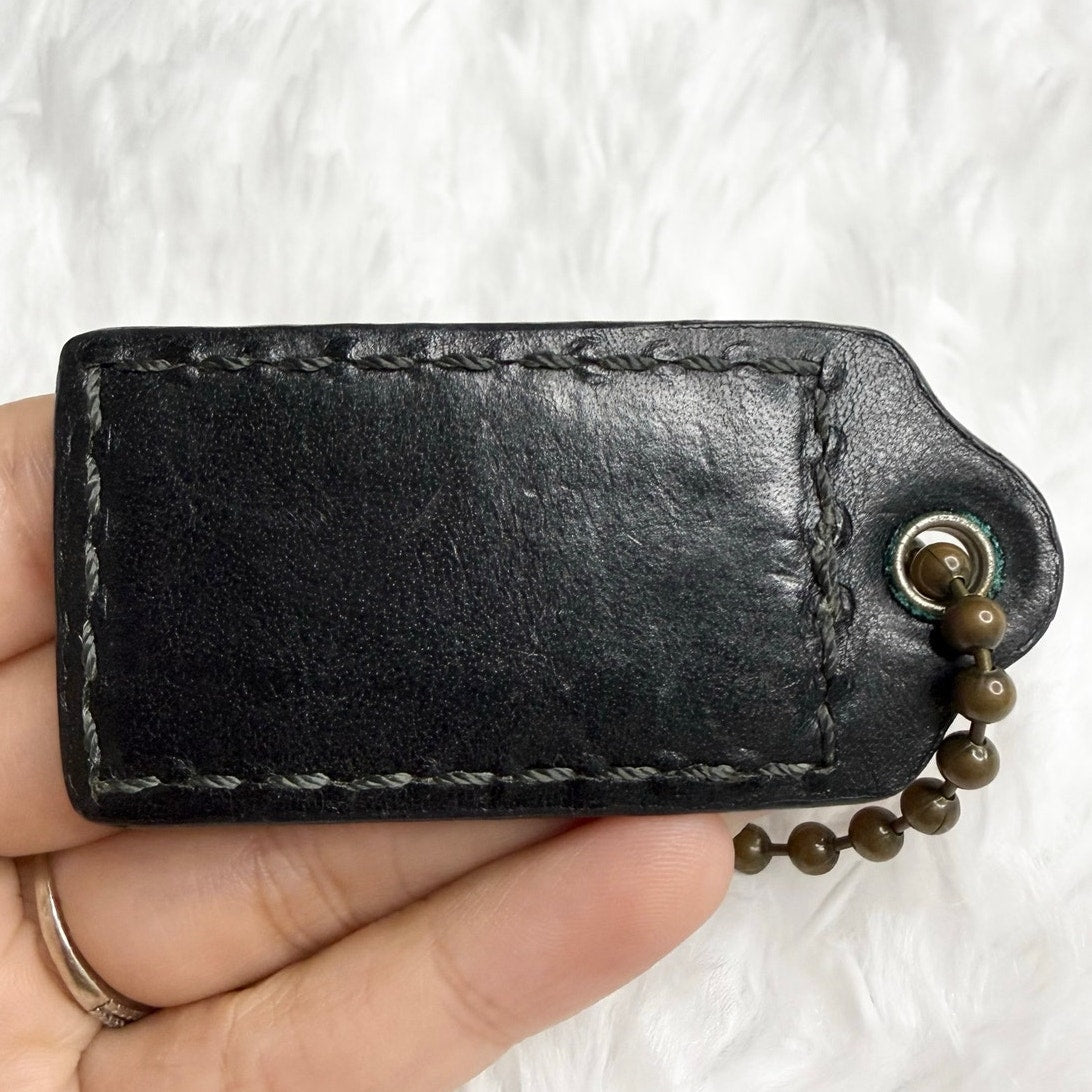 2” y2k COACH Fob Bag Charm Hang tag Hangtag