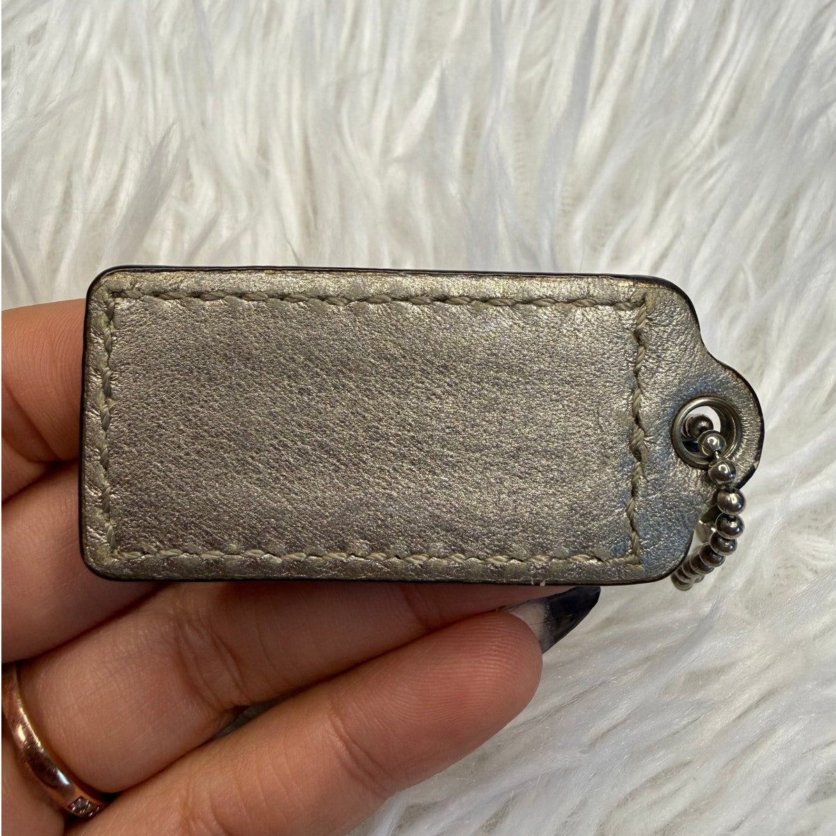 2" COACH Fob Bag Charm Hang tag Hangtag