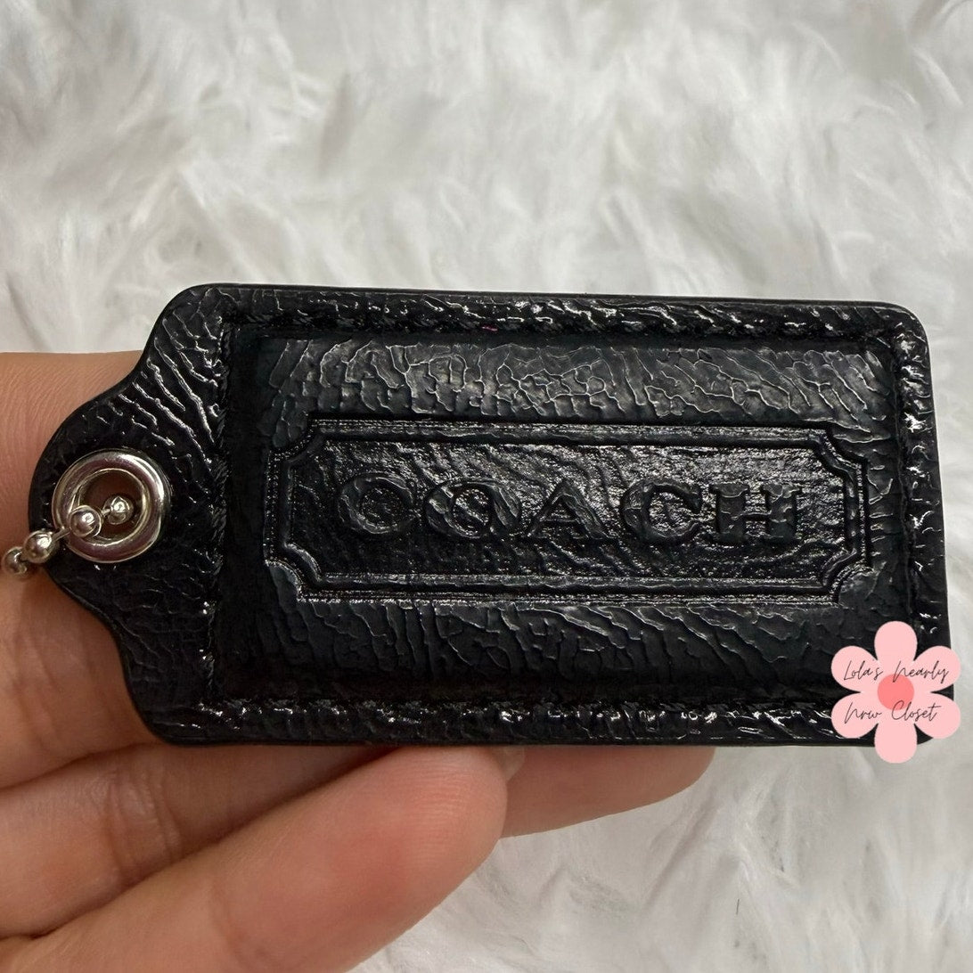 2" COACH Fob Bag Charm Hang tag Hangtag