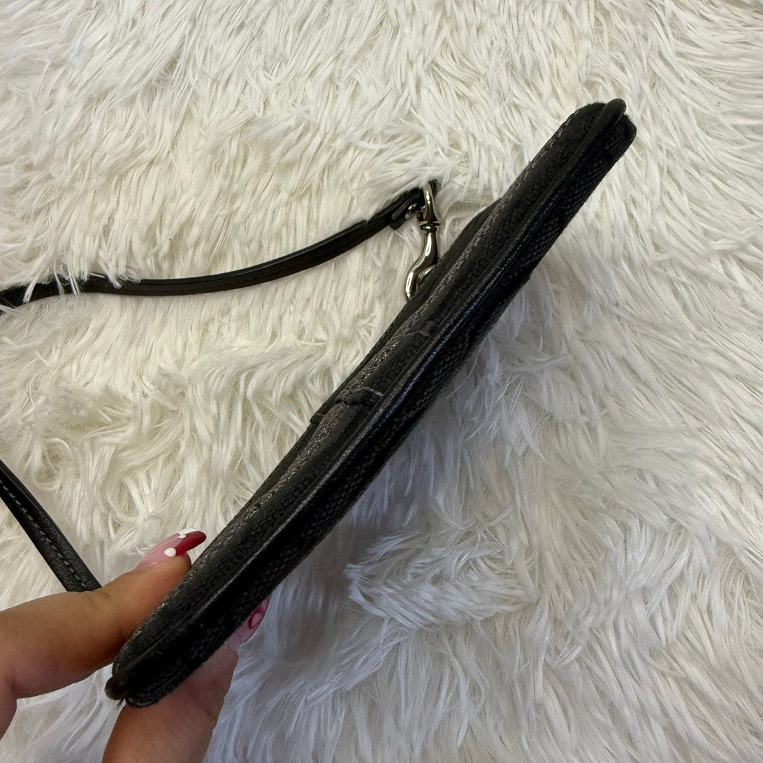 y2k COACH Legacy Black Wristlet
