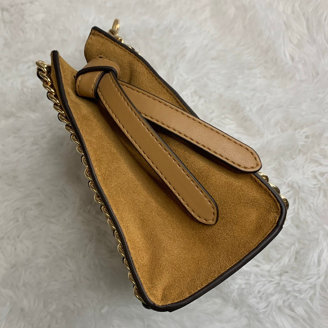 Michael Kors Mina Mini Suede Chain Top Handle