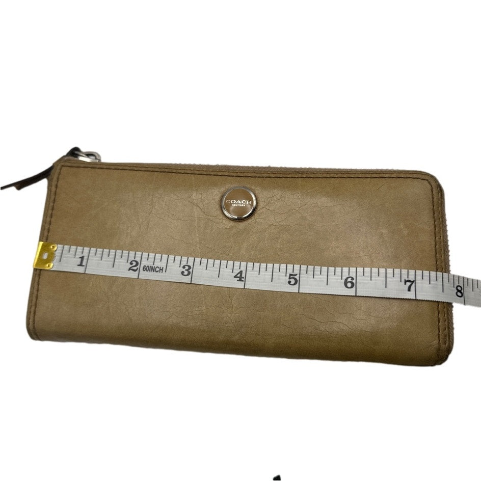 y2k COACH Legacy Zip Around Wallet