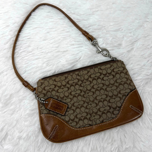 y2k Coach Brown Wristlet