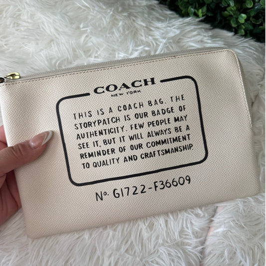 COACH White Pouch
