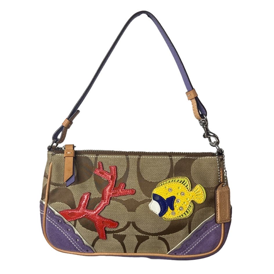 COACH Limited Edition Under the Sea Small Mini Bag Purse / Wristlet