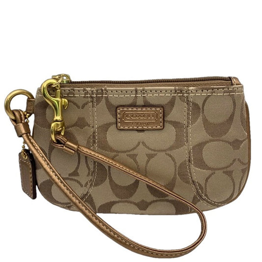 COACH Bronze Wristlet