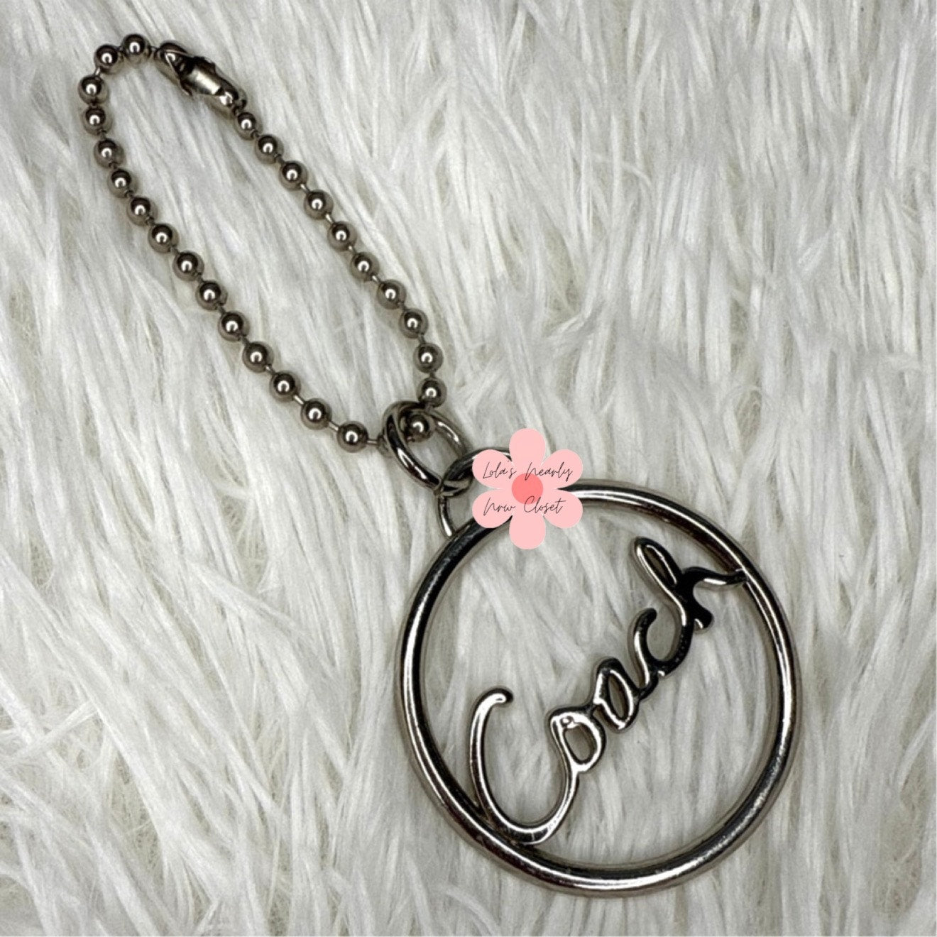 Coach Metal Circle Replacement Hangtag Hang Tag Bag Charm