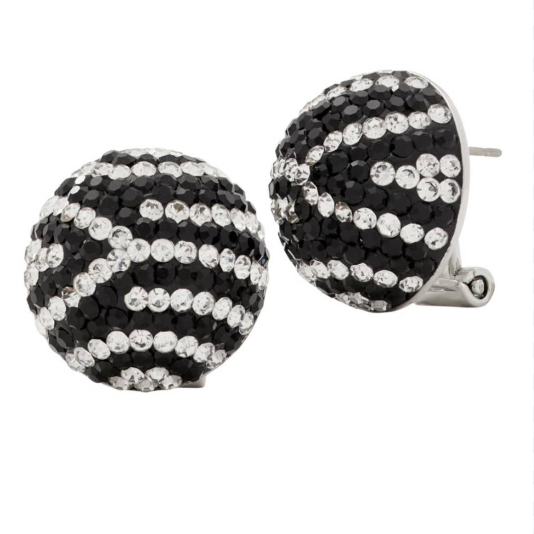 KATE SPADE New York EARN YOUR STRIPES STATEMENT STUDS IN BLACK