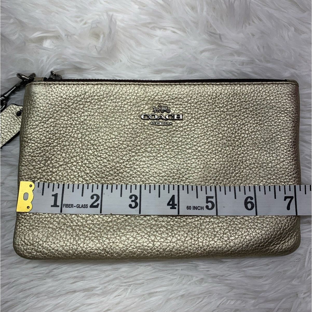 COACH Gold Wristlet