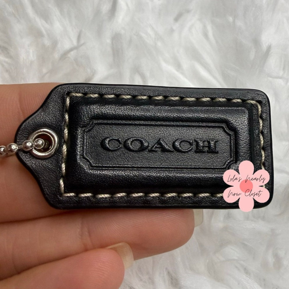 1.5" COACH Fob Bag Charm Hang tag Hangtag