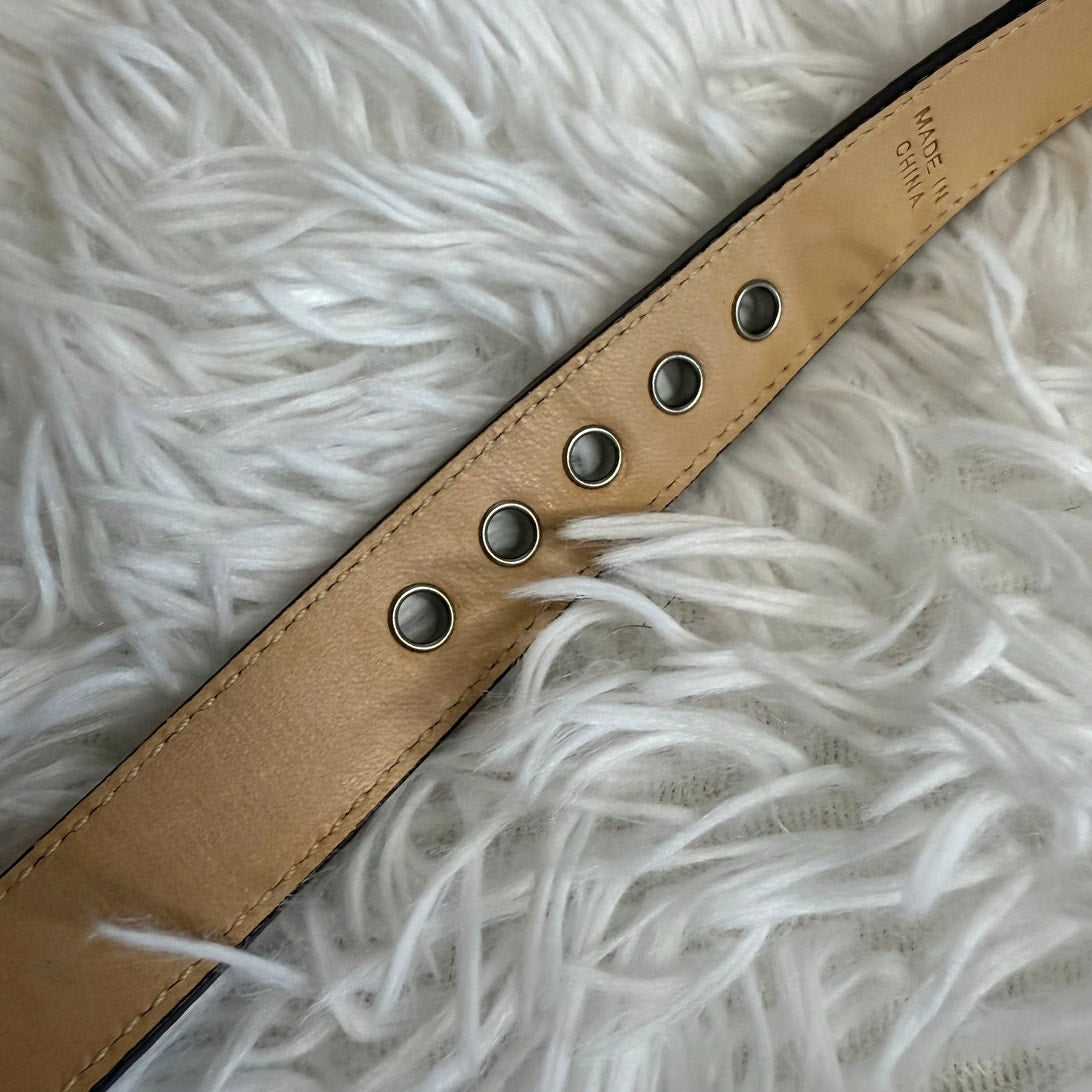 NWB y2k COACH Legacy Stripe Leather Dog Collar XS w COACH Charm Limited Ed Rare