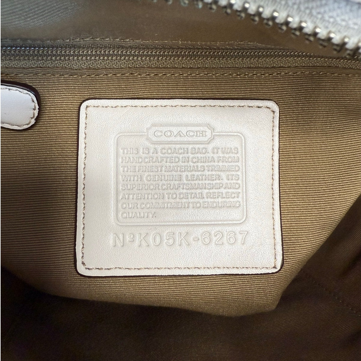 y2k Coach Vintage 2005 Signature 6267 Canvas Leather trim Hobo Bag Shoulder Bag