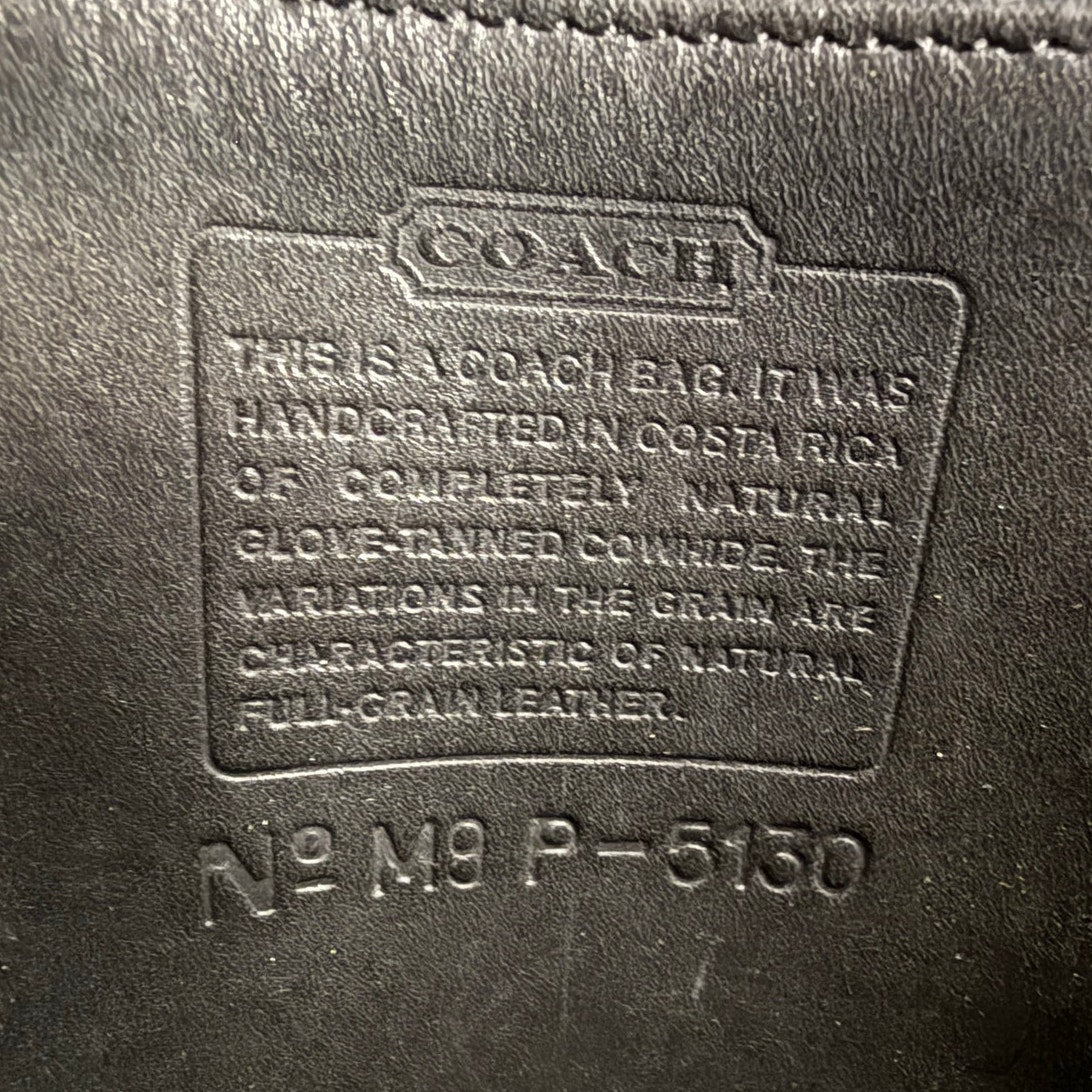 Vintage Coach 5130 Station Black Leather Crossbody Bag Purse